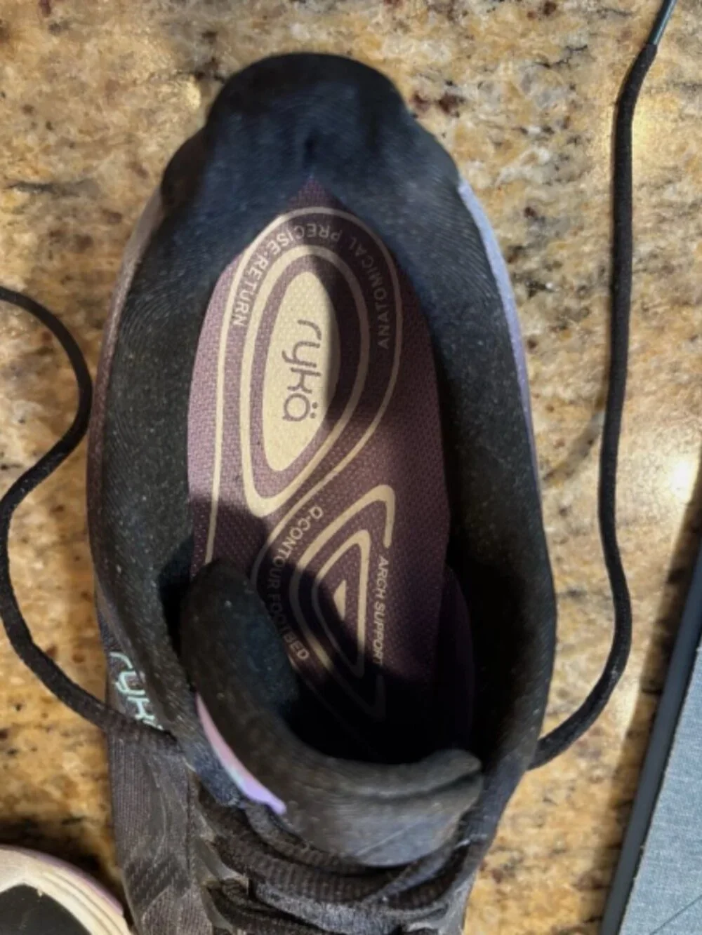 Ryka Women's Devotion Plus 2 Walking Shoe, Black/Purple/Teal Sz 7.5W